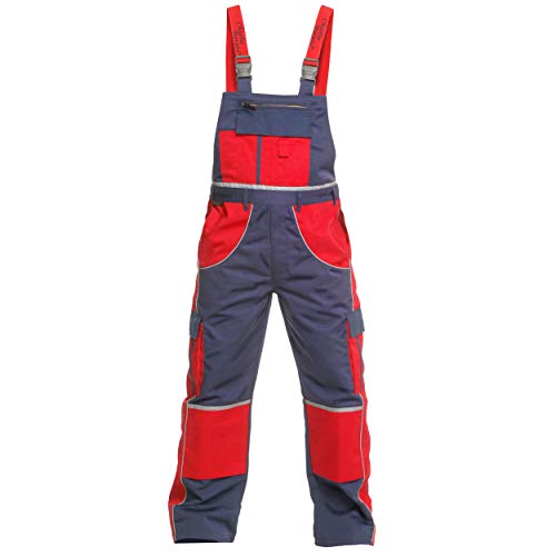 Logista Handel Latzhose Herren Premium Line Charlie Barato® hydronblau/rot (48) von Charlie Barato