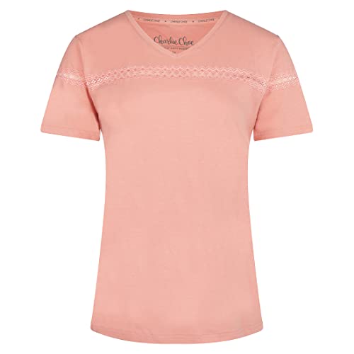 Charlie Choe Damen Women T-shirt T Shirt, Rosa, M EU von Charlie Choe