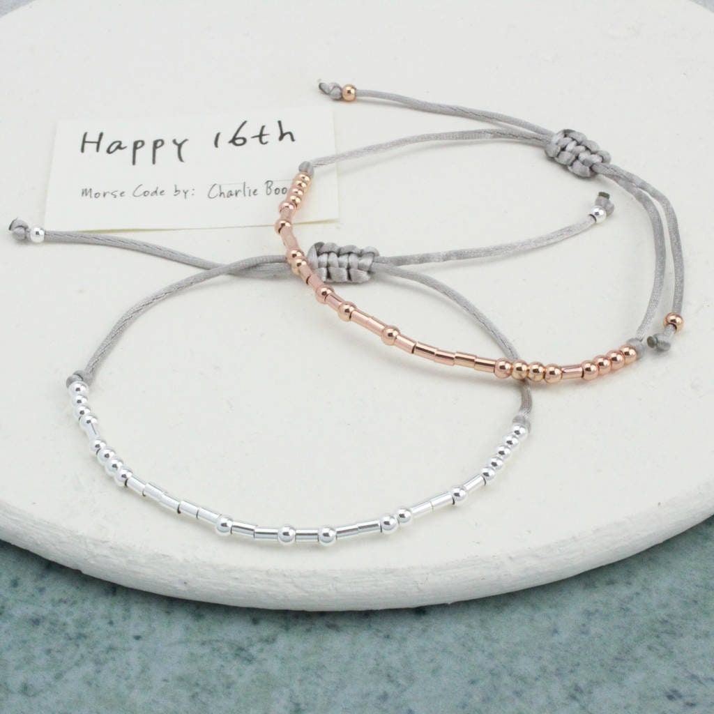 "Happy 16Th Birthday Morsecode Armband "Happy Birthday"." von CharlieBoots