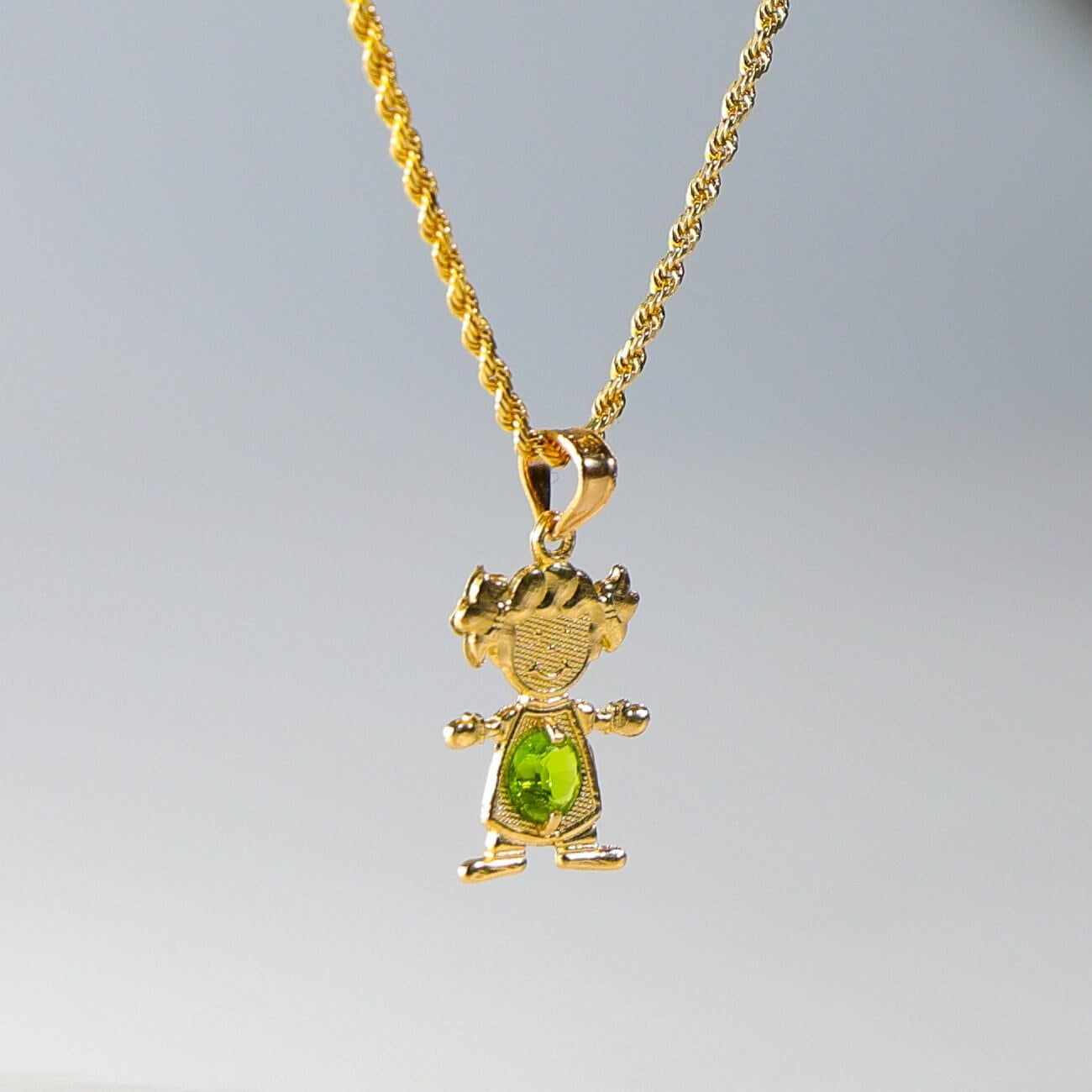 14K Gold August Birthstone Anhänger Für Mädchen - Girl Halskette von CharlieandCoGOLD