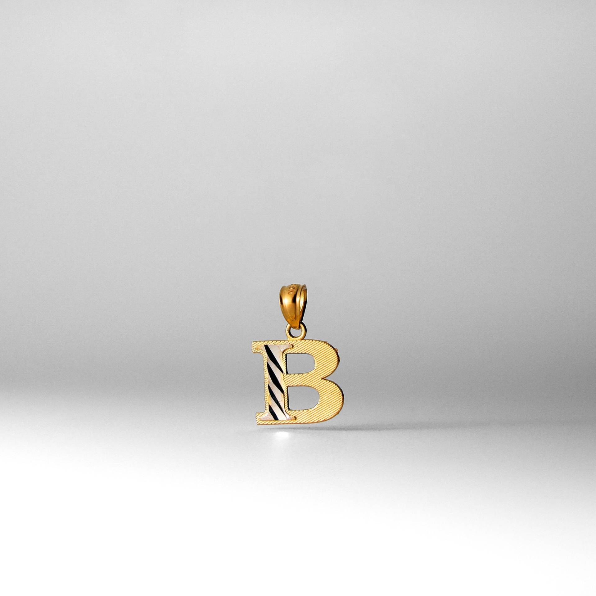 " 14K Gold ""B"" Erste Anhänger Charme-Gold Block B Halskette Charme." von CharlieandCoGOLD