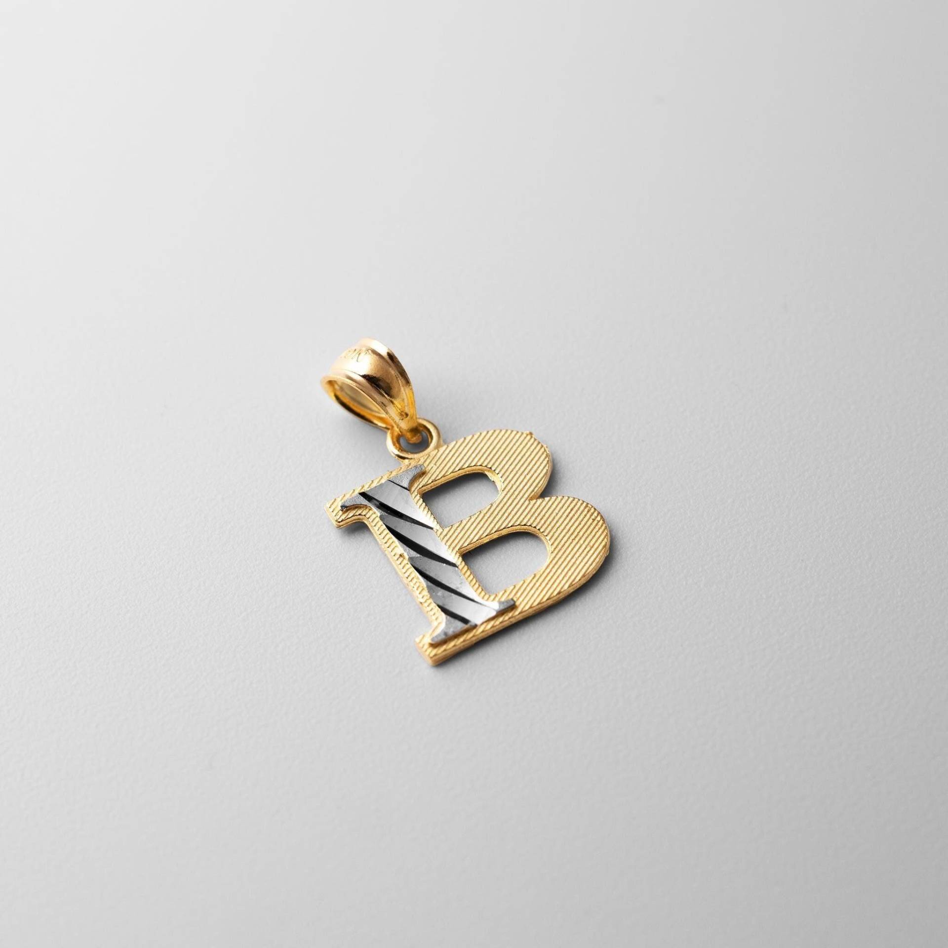 " 14K Gold "B" Erste Anhänger Charme-Gold Block B Halskette Charme." " 14K Gold "B" Erste Anhänger Charme-Gold Block B Halskette Charme." von CharlieandCoGOLD