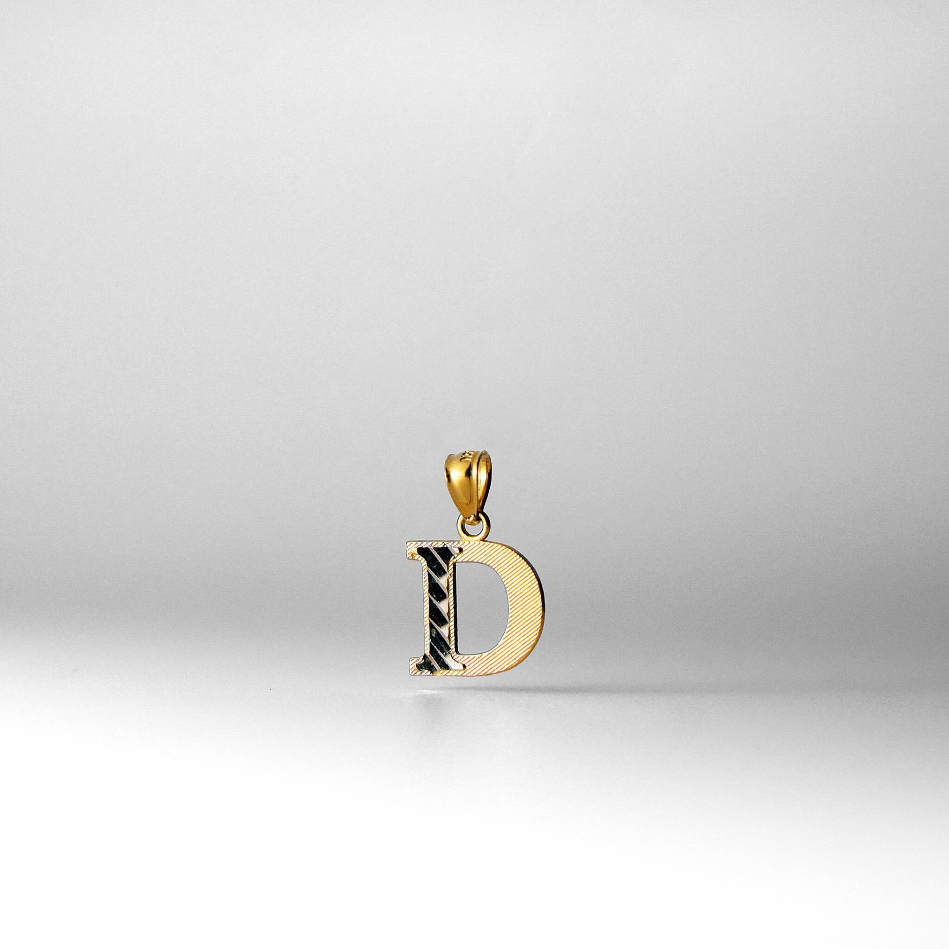 " 14K Gold ""D"" Erste Anhänger Charm-Gold Block D Halskette Charm." von CharlieandCoGOLD