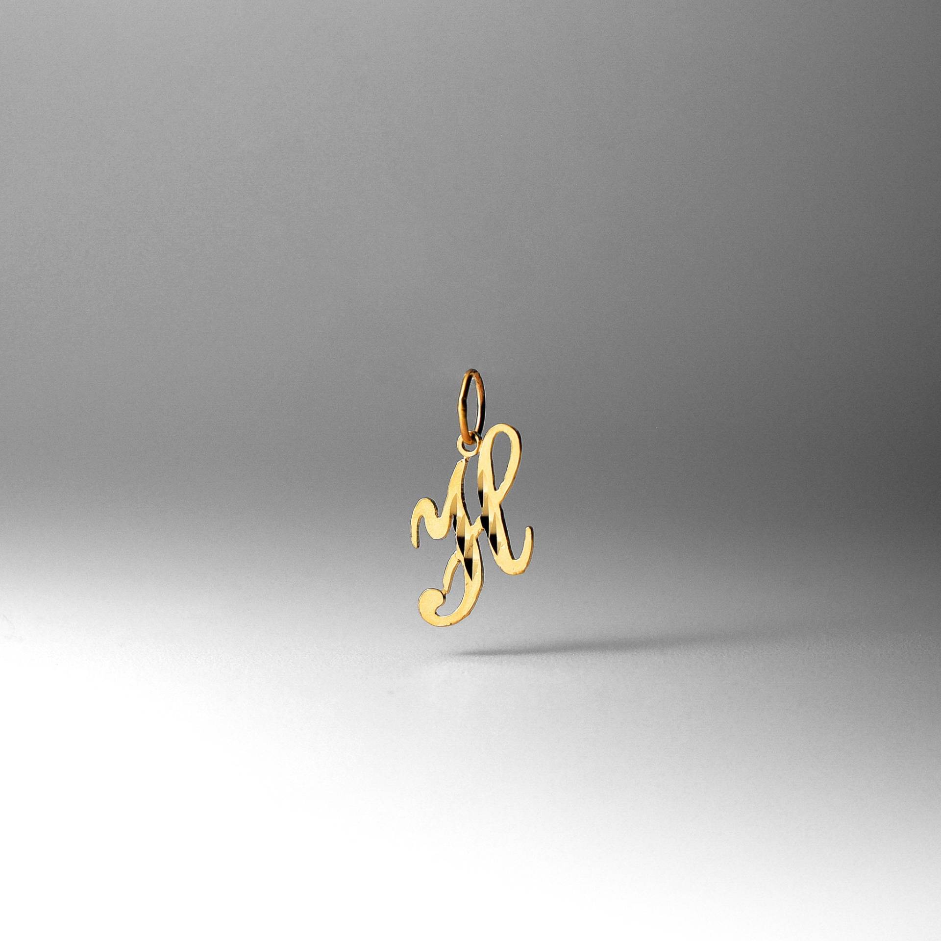 " 14K Gold ""H" Initial Cursive Anhänger Charm - Halskette Charm." von CharlieandCoGOLD