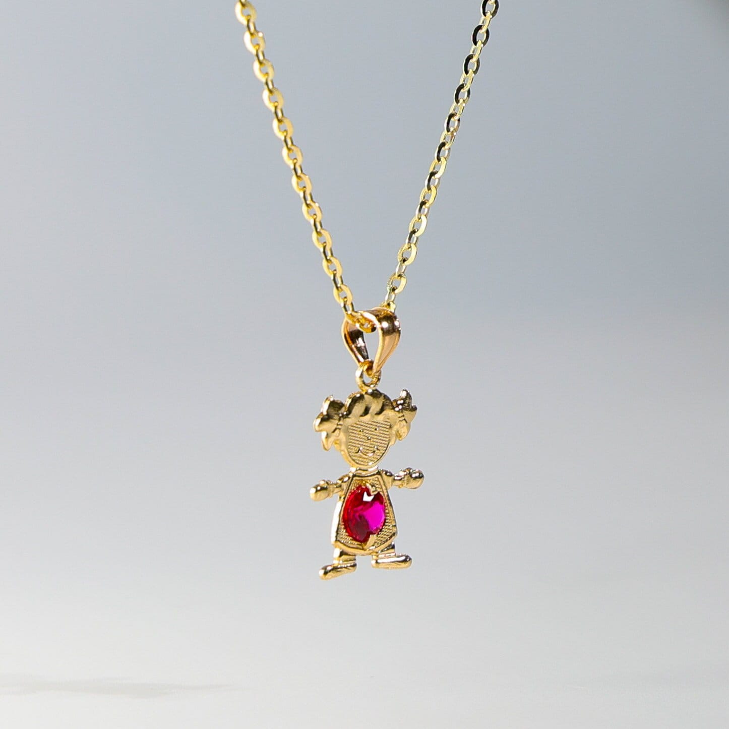 14K Gold Juli Birthstone Anhänger Für Mädchen - Girl Halskette von CharlieandCoGOLD