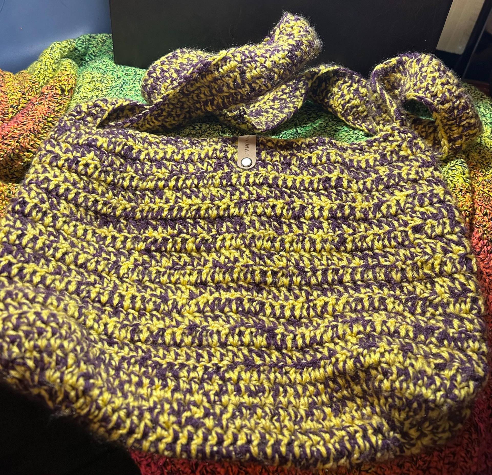 Tasche Lila Gelb Tasche Lila Gelb von CharliesKreativLaden