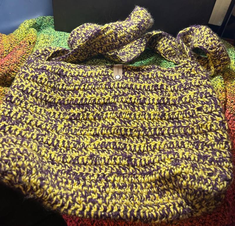 Tasche Lila Gelb Tasche Lila Gelb von CharliesKreativLaden