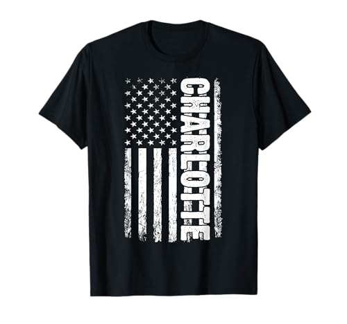 Charlotte persönlicher Name American Flag Retro Frauen T-Shirt Charlotte persönlicher Name American Flag Retro Frauen T-Shirt von Charlotte Specialized First Girl Woman Name Tee