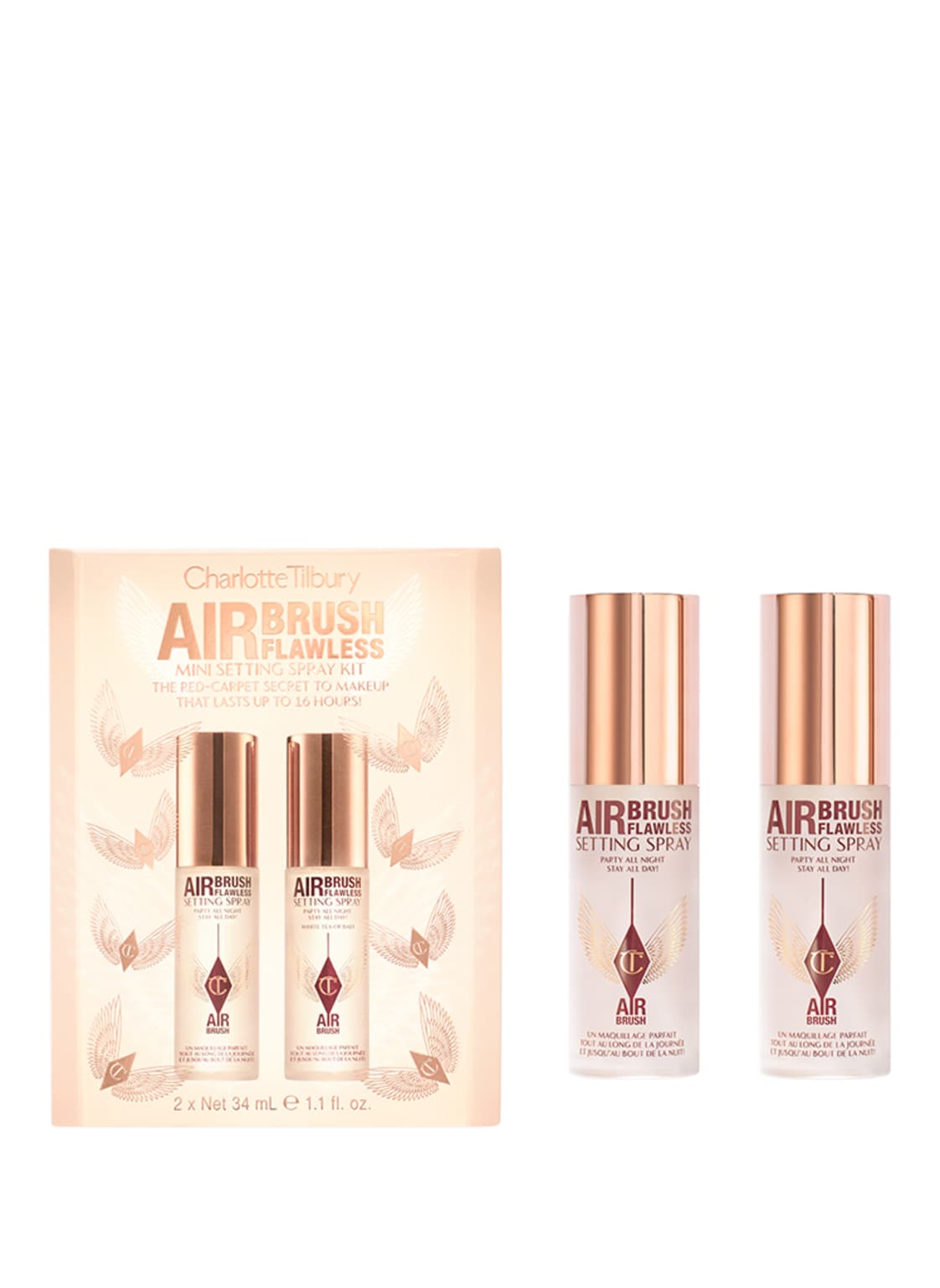 Charlotte Tilbury Airbrush Flawless Setting Spray Kit Make-up Set von Charlotte Tilbury