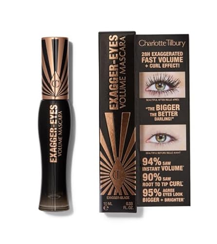 Charlotte Tilbury ORIGINAL | Exagger-Eyes Volume Mascara | by Bella | (EXAGGER-EYES schwarz, 10,0 ml (1 Packung) von Charlotte Tilbury