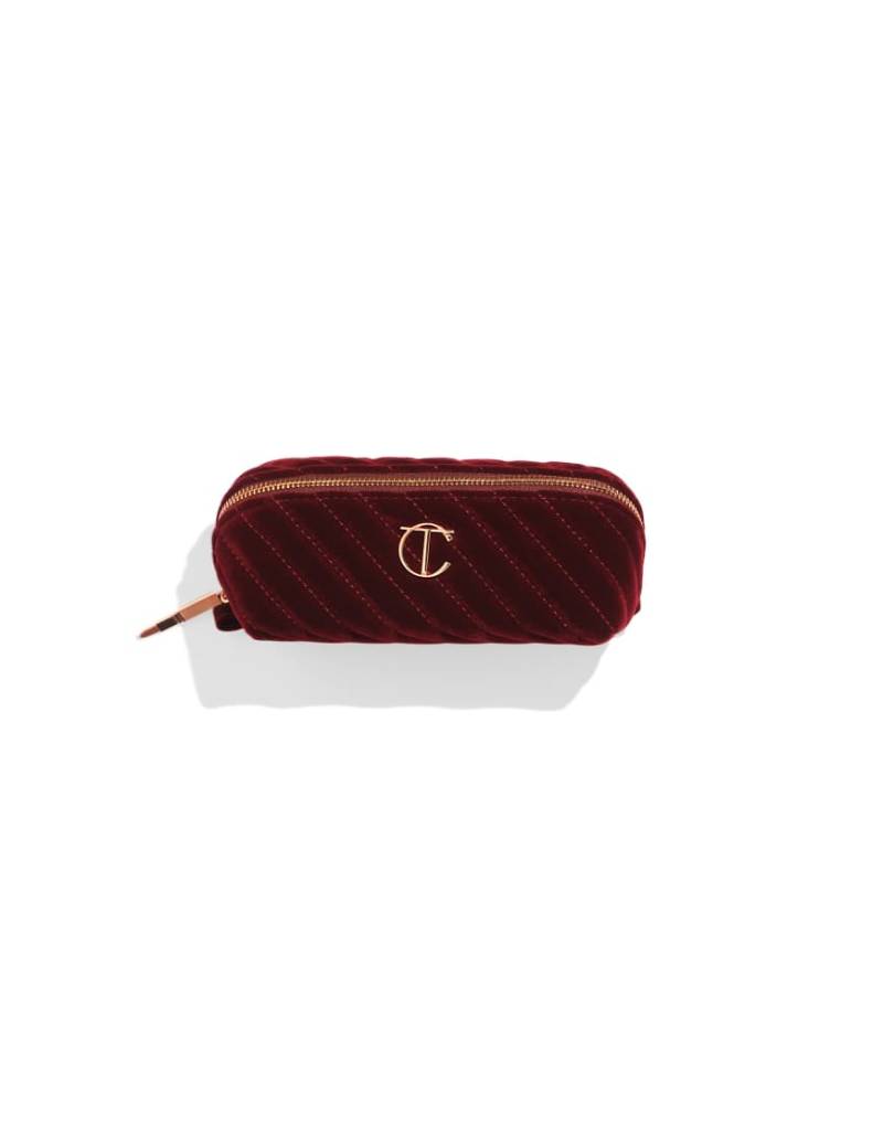 Charlotte Tilbury - Organizer - Kleine Kosmetiktasche aus Samt-Rot von Charlotte Tilbury