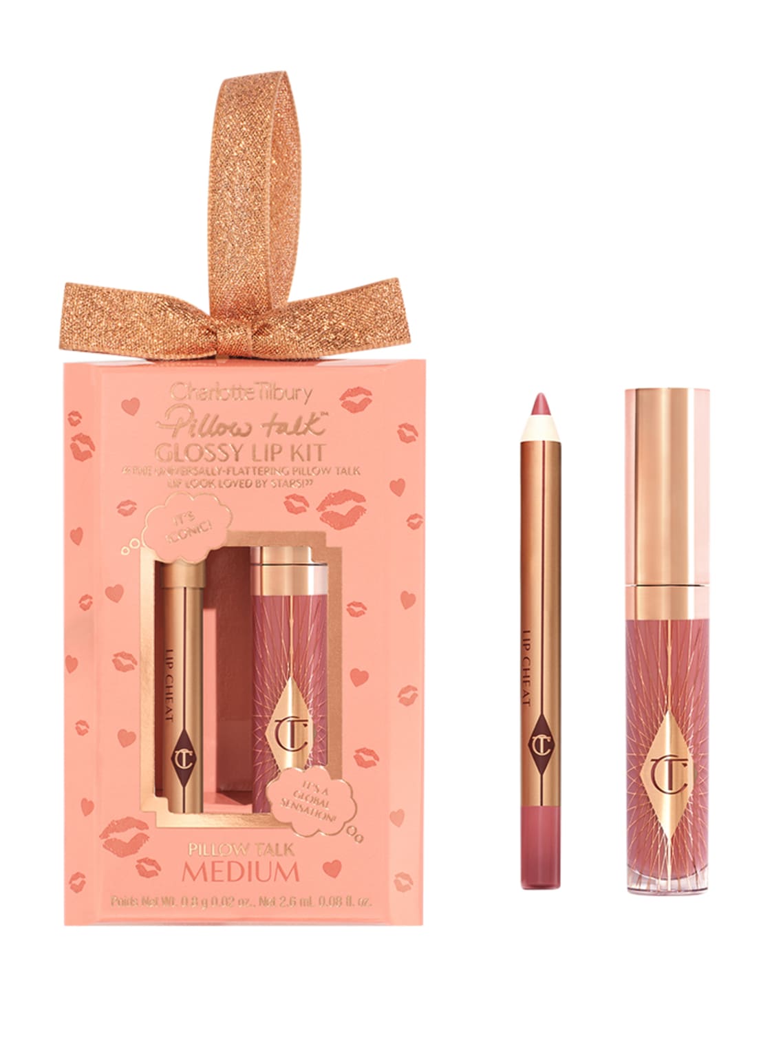 Charlotte Tilbury Pillow Talk Medium Glossy Lips Duo Make-up Set von Charlotte Tilbury