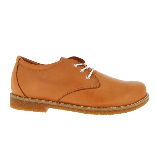 Charlotte of Sweden Damen Schnürer Sneaker, Cognac, 40 EU von Charlotte of Sweden