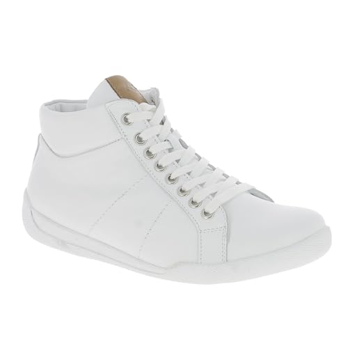 Charlotte of Sweden Damen Schnürer Sneaker, weiß/Brandy, 42 EU von Charlotte of Sweden