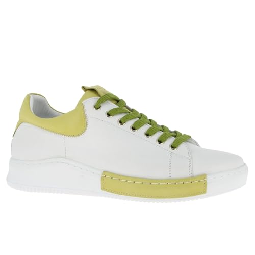 Charlotte of Sweden Damen Sneaker, weiß/Kiwi, 39 EU von Charlotte of Sweden