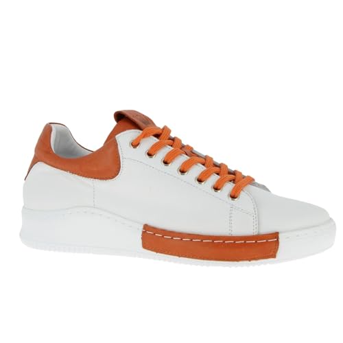 Charlotte of Sweden Damen Sneaker, weiß/Papaya, 39 EU von Charlotte of Sweden