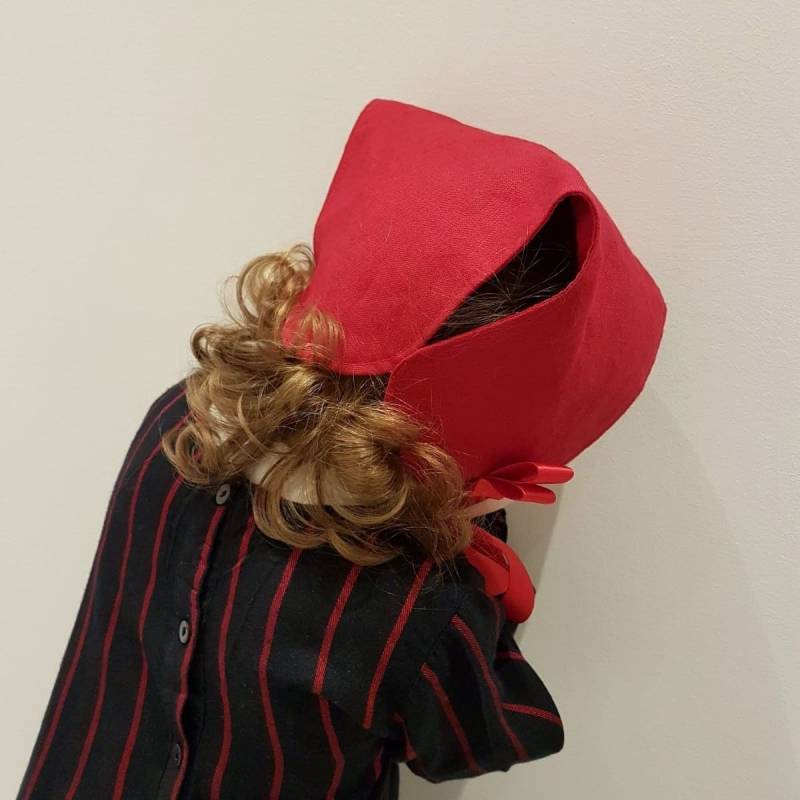 Leinen Oder Standard Folded Bonnet - Jede Größe 9 Bis 36 Monate Auf Bestellung Trelise in Schwarz, Marineblau, Creme, Rot, Weiß Benutzerdefinierte von CharlottesDrawer