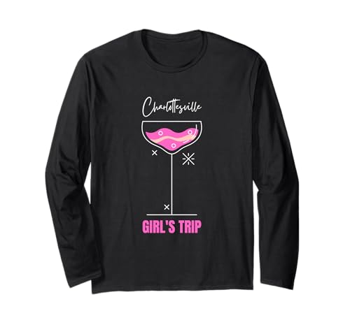 Stranddrink für Mädchen Charlottesville Virginia Langarmshirt von Charlottesville Girls Trip Vacation Outfit