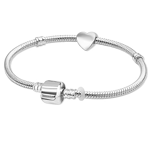 Charm Buddy Bettelarmband / Charm-Armband, 15 cm, mit Geschenk-Box, versilbert von Charm Buddy