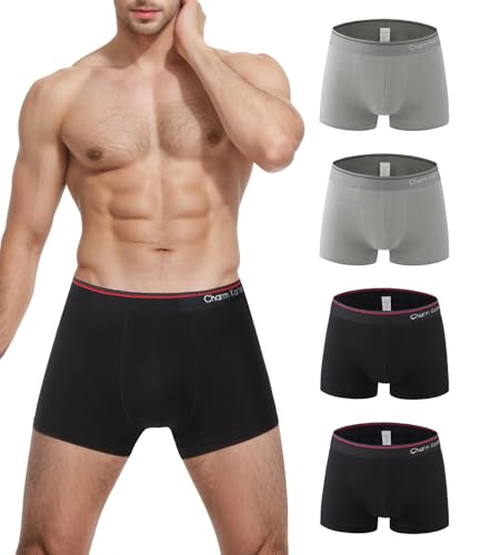 Charm Karter Herren Baumwolle Boxershorts - Unterhosen Männer Atmungsaktive Unterwäsche Unterhose Pack Geschenk von Charm Karter