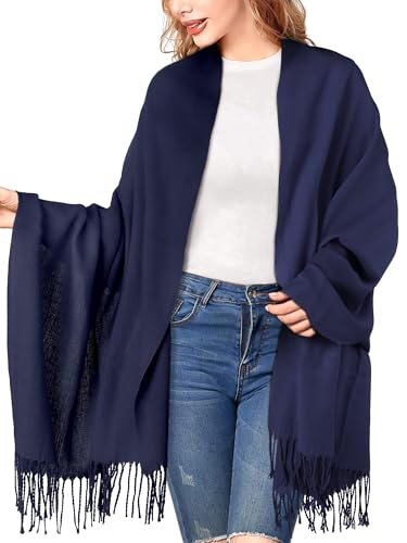 Damen Schal Pashmina — Stola Weich Groß Eleganter Winterschal Klassischer Umschlagtuch Abendkleid Tuch Warm Kuschelig Schultertuch Geschenk von Charm Karter