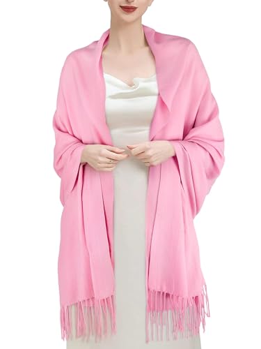 Damen Schal Pashmina — Stola Weich Groß Eleganter Winterschal Klassischer Umschlagtuch Abendkleid Tuch Warm Kuschelig Schultertuch Geschenk von Charm Karter