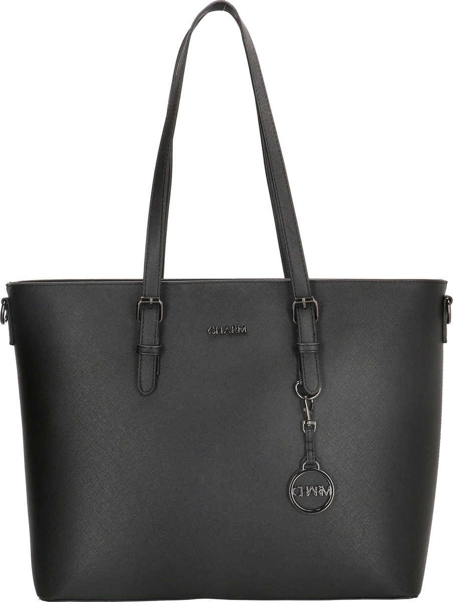 Charm London Birmingham Shopper 15,6"-Black von Charm London