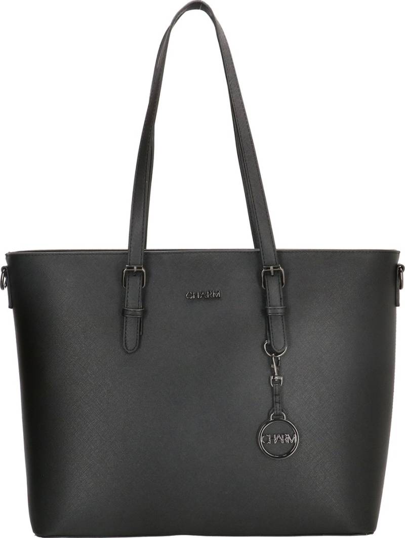Charm London Birmingham Shopper 15,6"-Black von Charm London