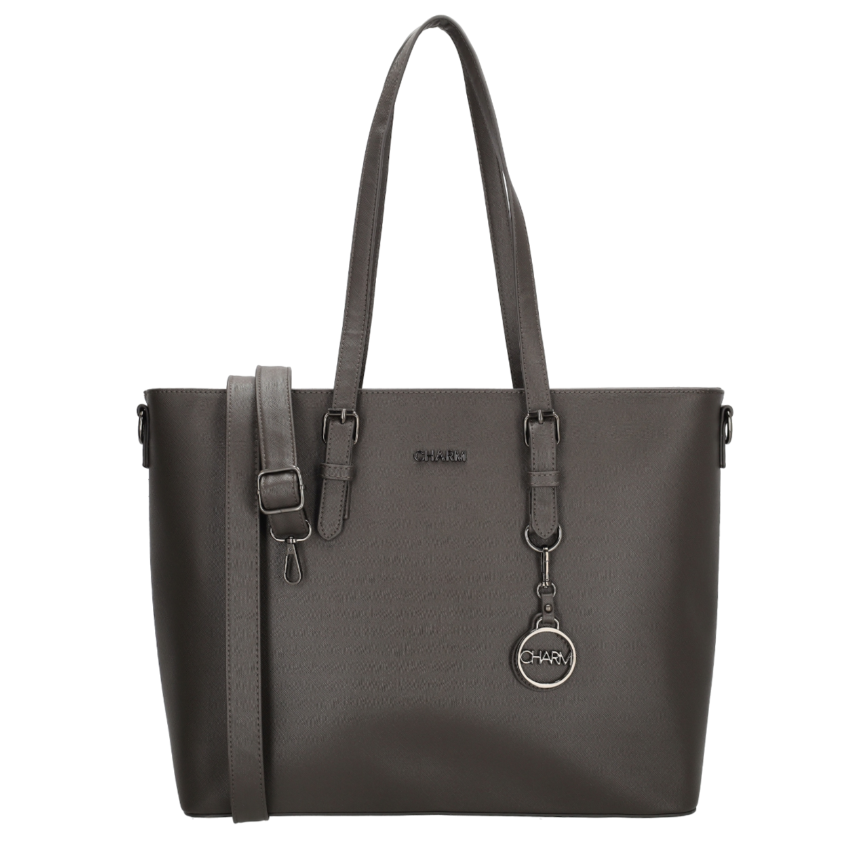 Charm London Birmingham Shopper 15,6"-ElephantGrey von Charm London