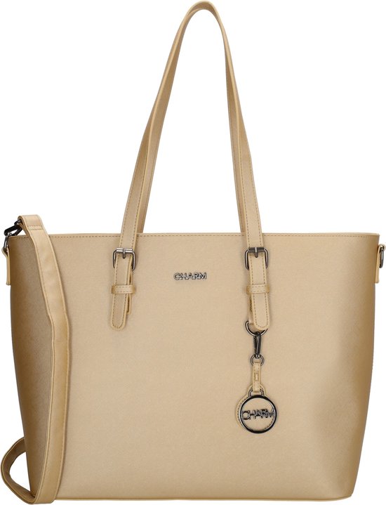 Charm London Birmingham Shopper 15,6"-Gold von Charm London