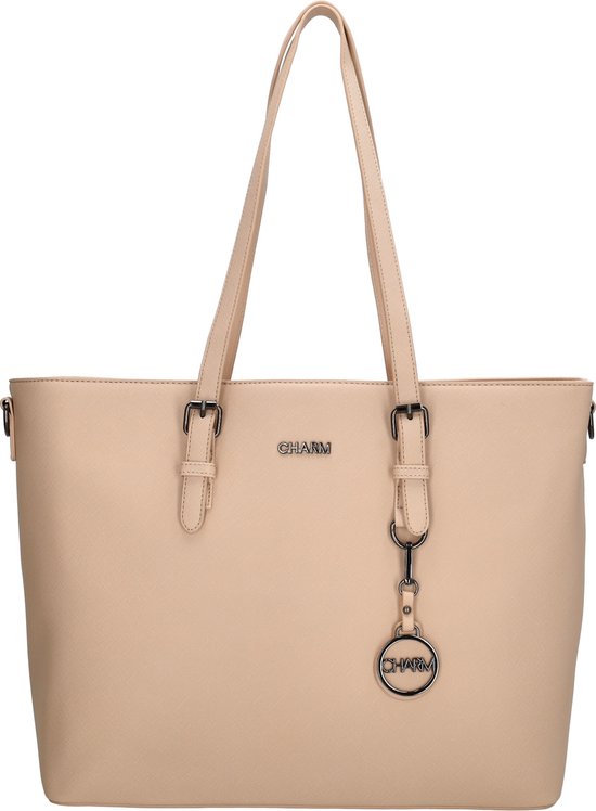Charm London Birmingham Shopper 15,6"-Soft Pink von Charm London