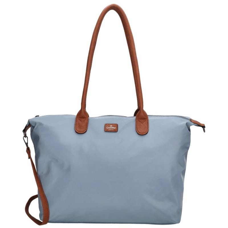 Charm London Buckingham shoulderbag 15,6 inch-Steelblue von Charm London