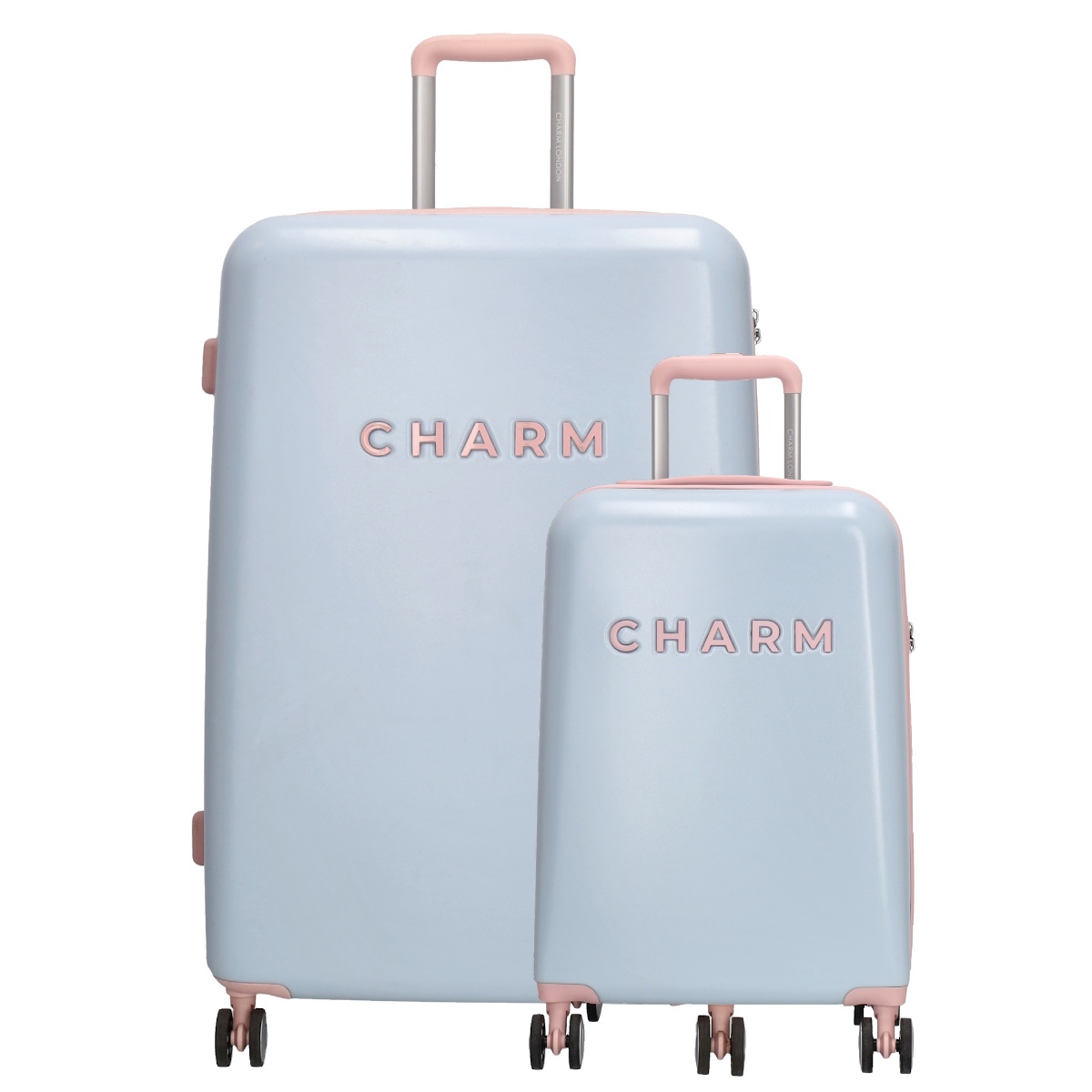Charm London Capetown Travel Trolley Set-Baby blue von Charm London
