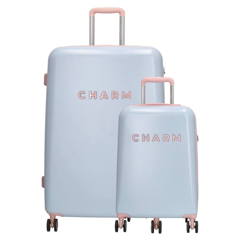Charm London Capetown Travel Trolley Set-Baby blue von Charm London
