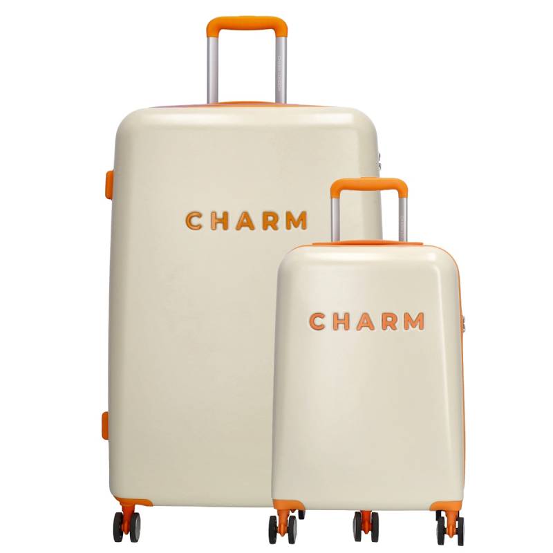 Charm London Capetown Travel Trolley Set-Beige multi von Charm London