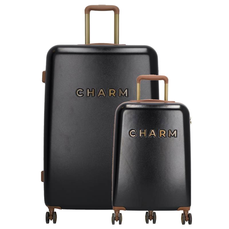Charm London Capetown Travel Trolley Set-Black von Charm London