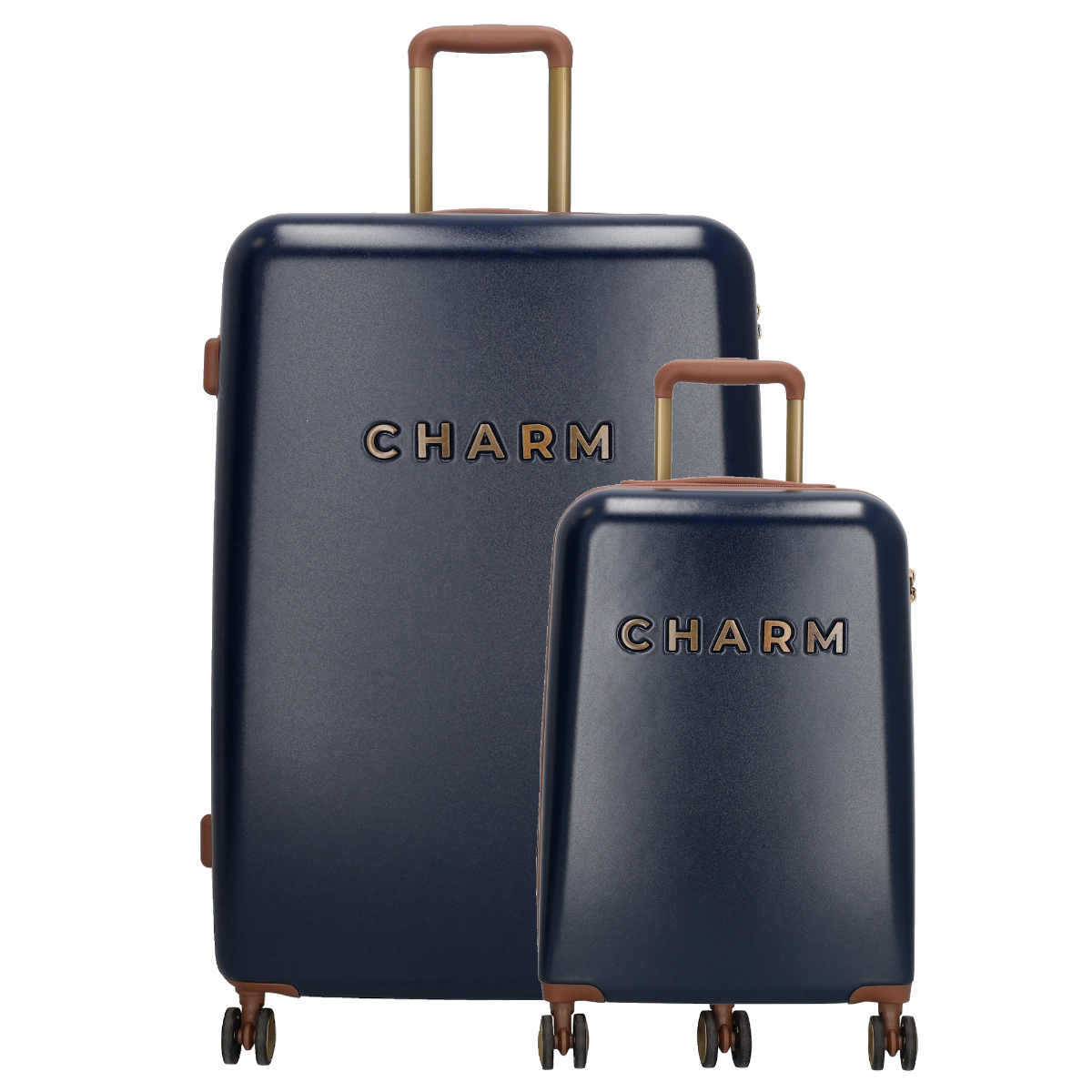 Charm London Capetown Travel Trolley Set-Blue von Charm London