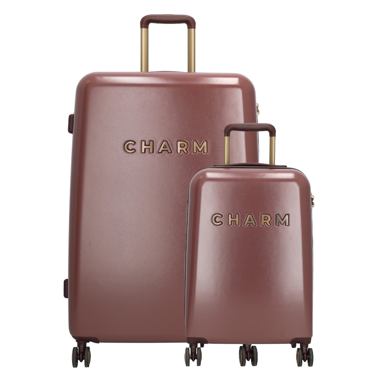 Charm London Capetown Travel Trolley Set-Bordeaux von Charm London