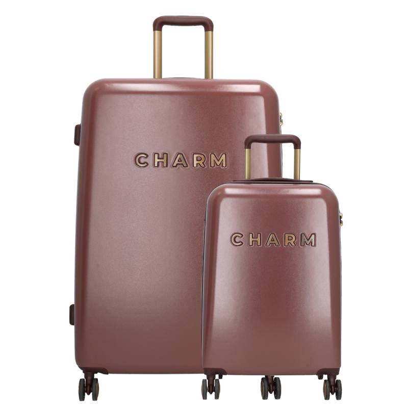 Charm London Capetown Travel Trolley Set-Bordeaux von Charm London