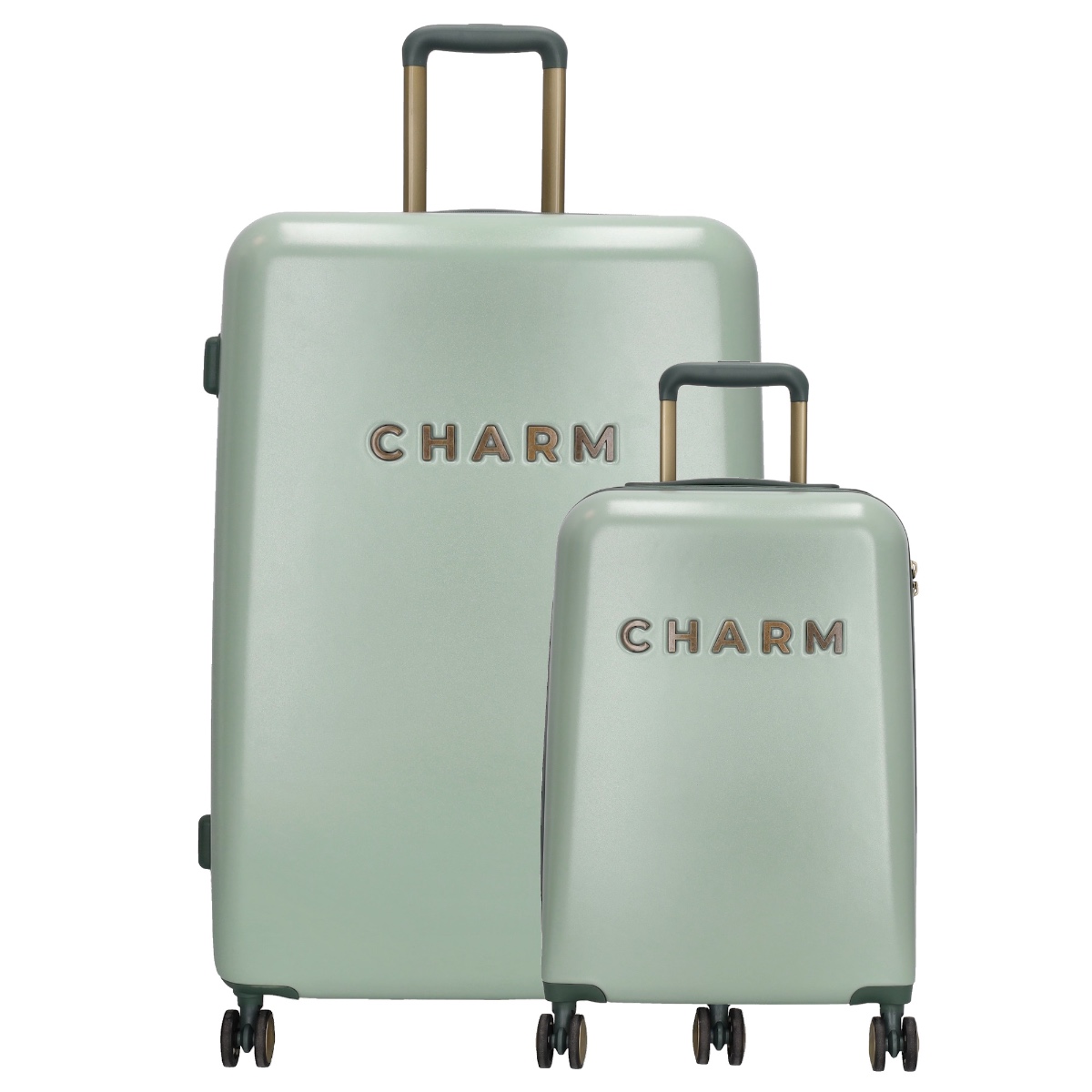 Charm London Capetown Travel Trolley Set-Light Green von Charm London