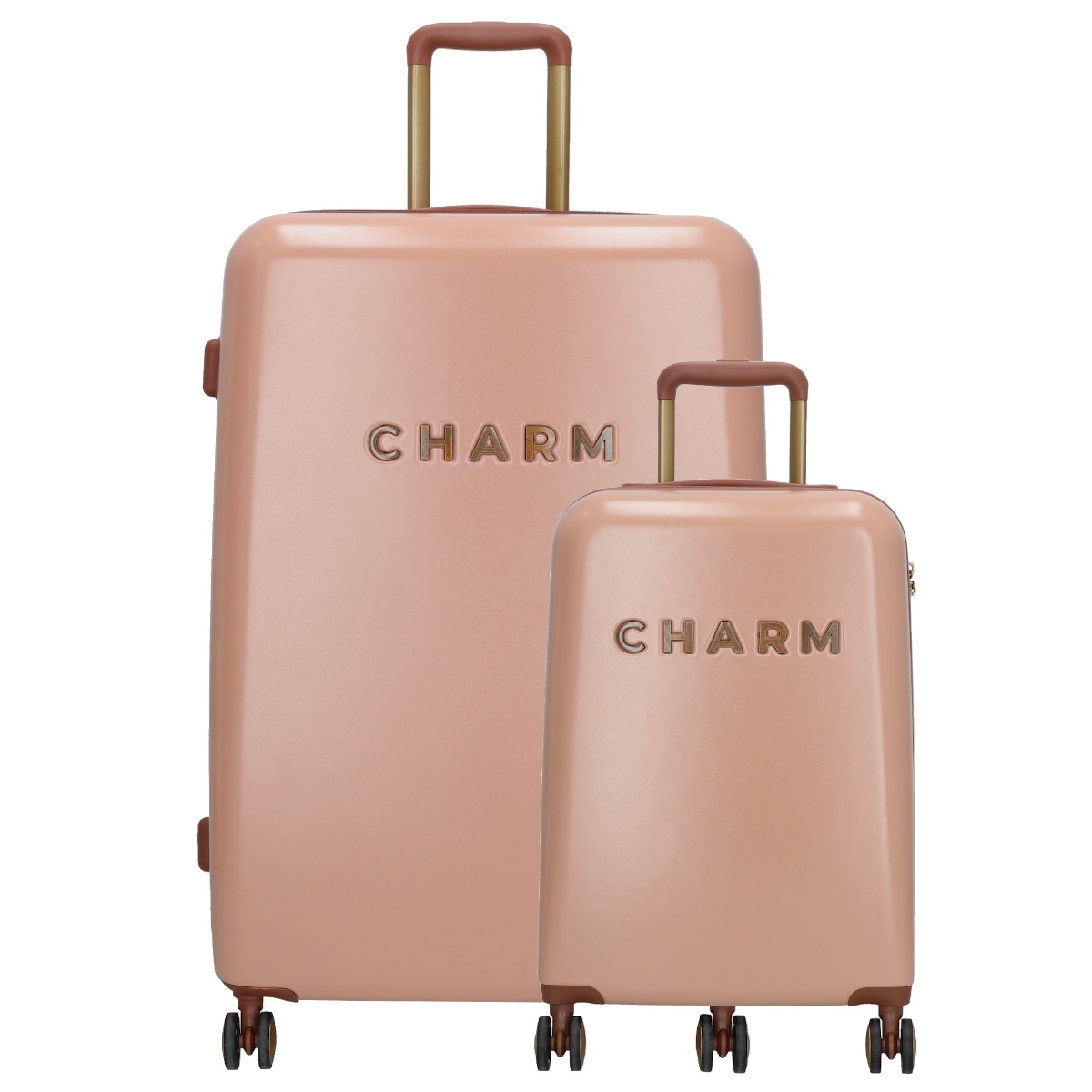 Charm London Capetown Travel Trolley Set-Pink von Charm London