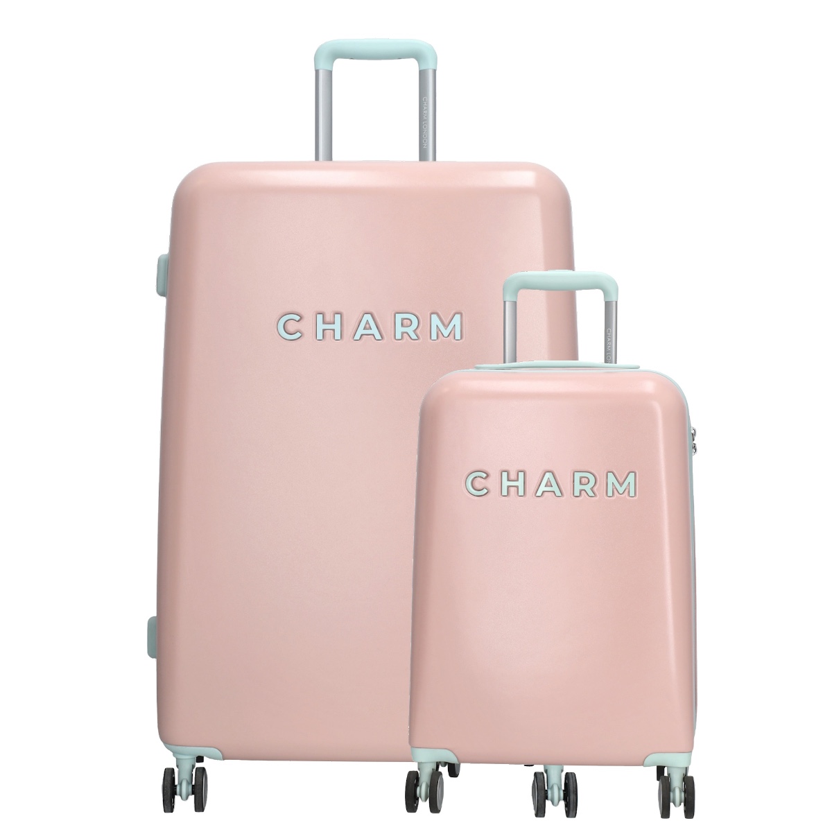 Charm London Capetown Travel Trolley Set-Soft Pink von Charm London