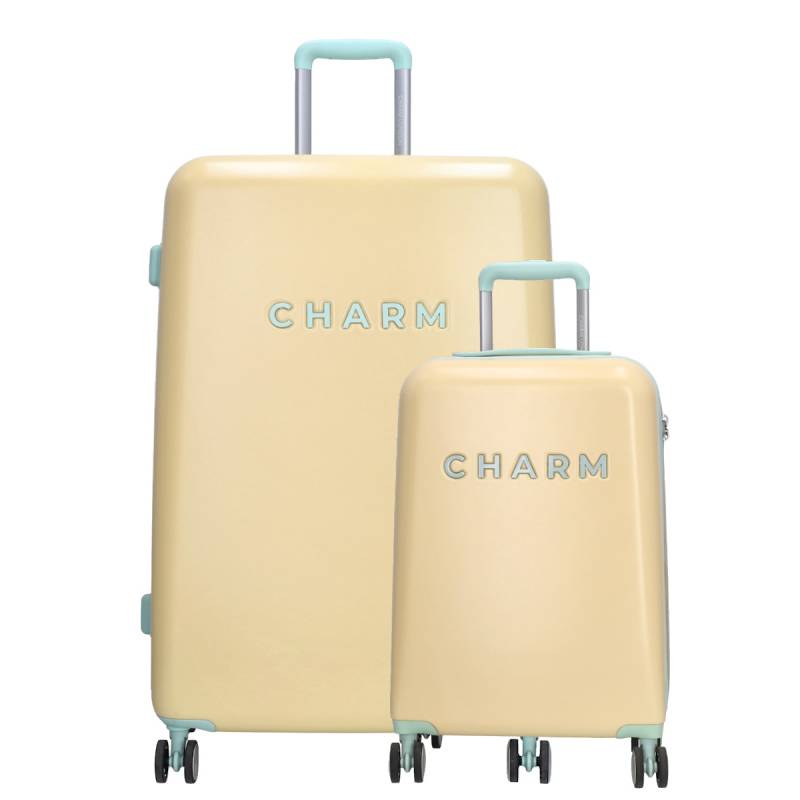 Charm London Capetown Travel Trolley Set-Yellow von Charm London
