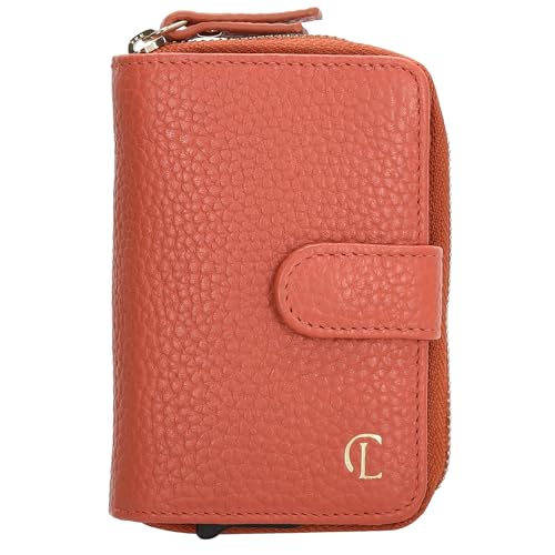 Charm London Kreditkartenetui Union Square mit Kartenhalter & Reißverschlussfach, stilvolles Design, Druckknopfverschluss von Charm London