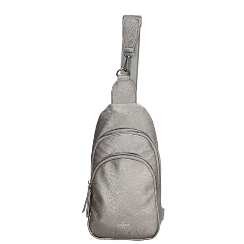 Charm London Umhängetasche Damen, Verstellbarer Schulterriemen, Reißverschlussfächer, Modisches Design von Charm London