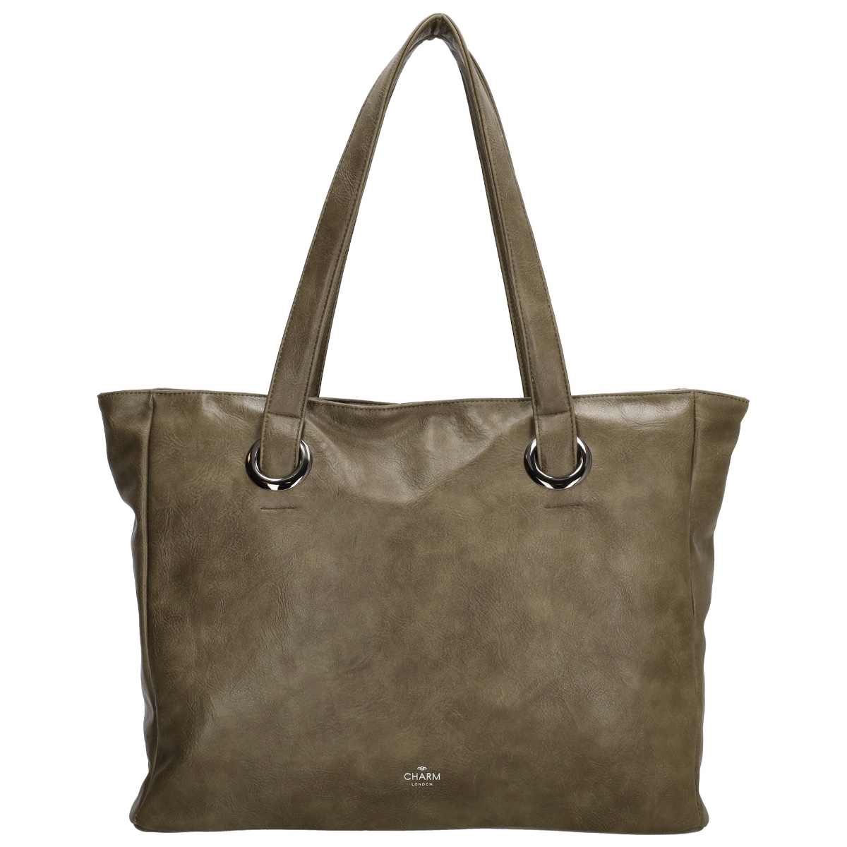 Charm london liberty laptoptas 17,3 inch-Olive von Charm London