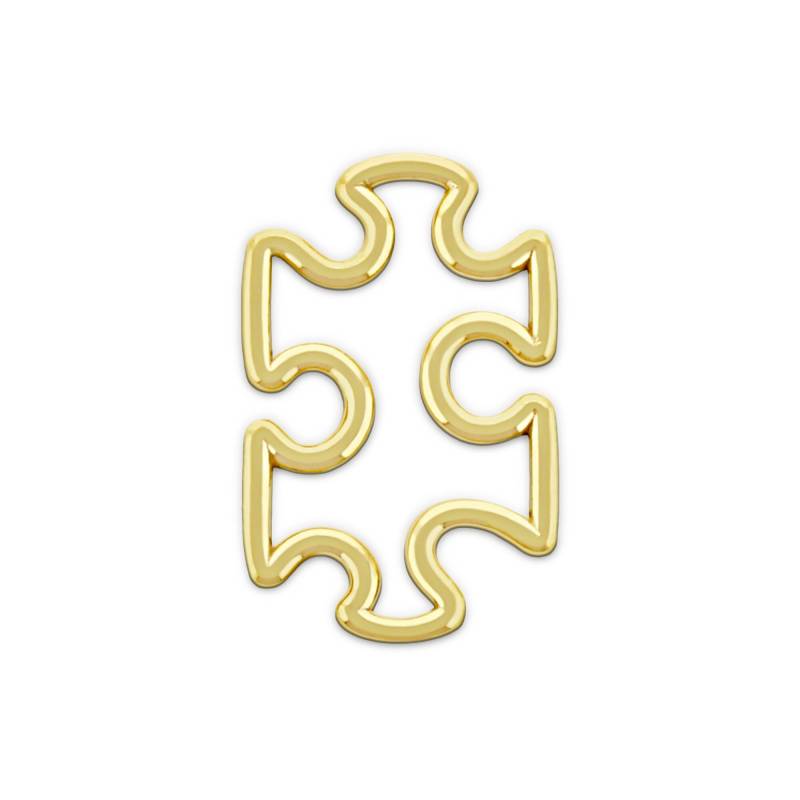 Puzzle Piece Halskette - 10 Karat Solid Gold Mit Optional Kette Autismus Awareness Schmuck Anhänger von CharmAmerica