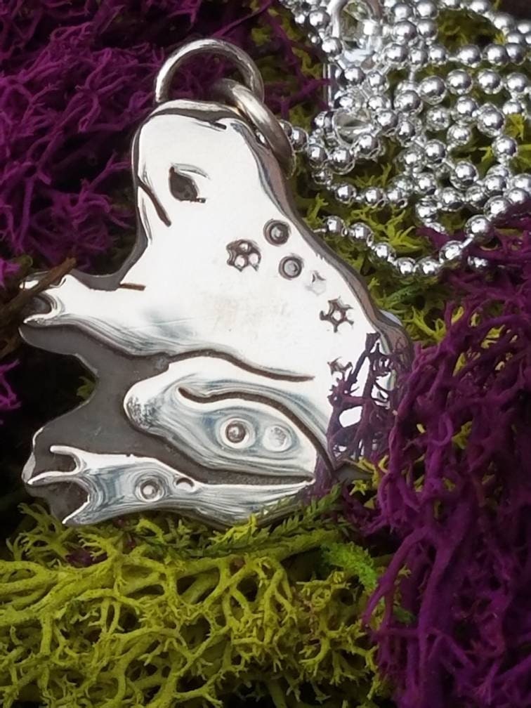 Frosch Silberkette - Handgemachte Frosch Silberkette - Handgemachte von CharmAndRiddle