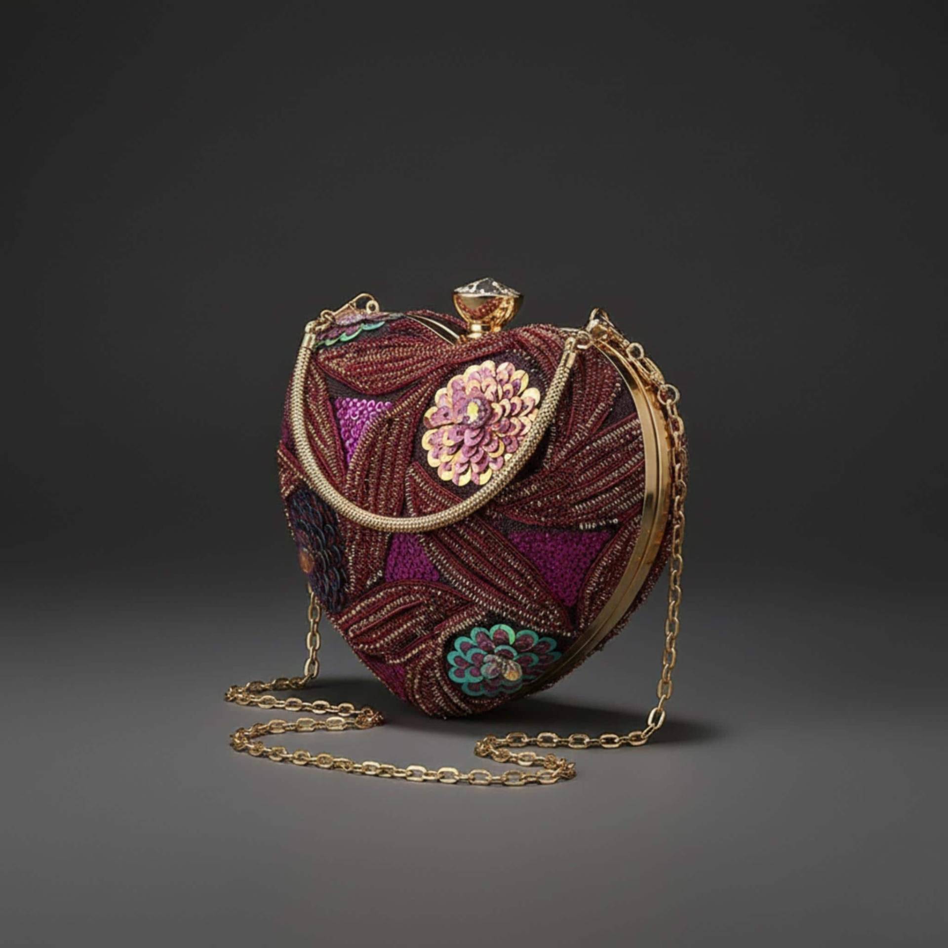 Boho Herz Clutch Tasche | Abnehmbare Riemen, Festival Geldbörse von CharmAxis