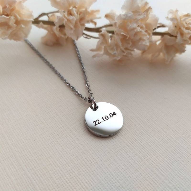 Datum Disc Halskette von CharmBearUK